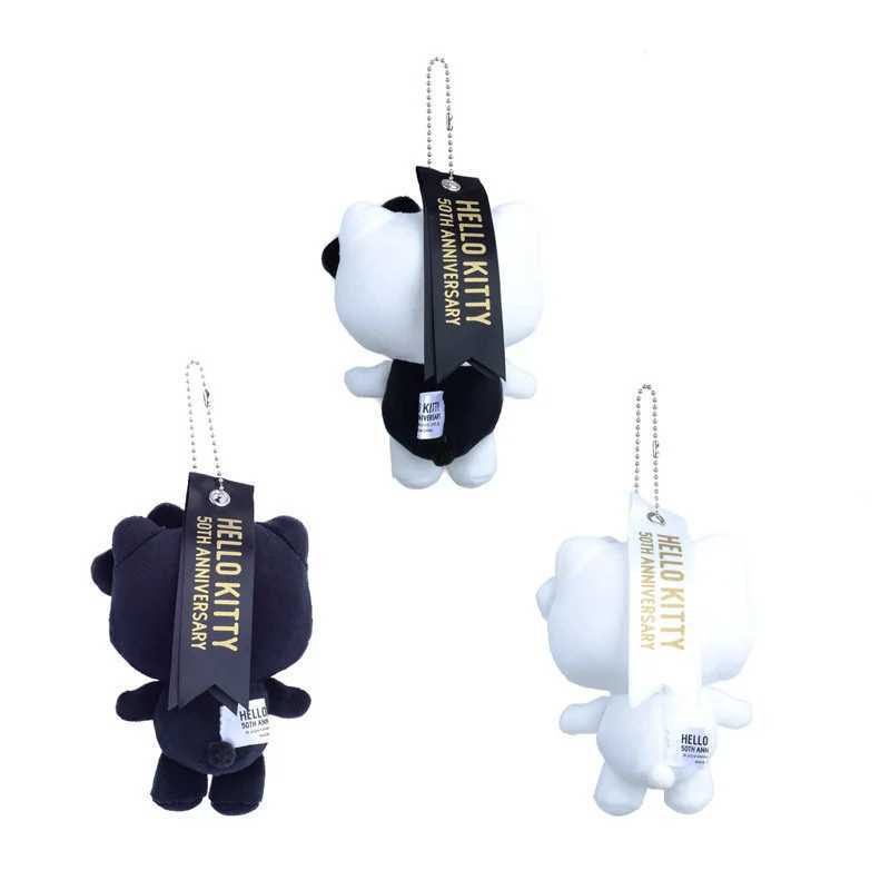 Sanrio Kawaii 50th Anniversary Series Hello Kitty Anime Peripherals Keychain Pendant Cute Fashion Girls Bag Pendant Doll Birthday Gifts w250612