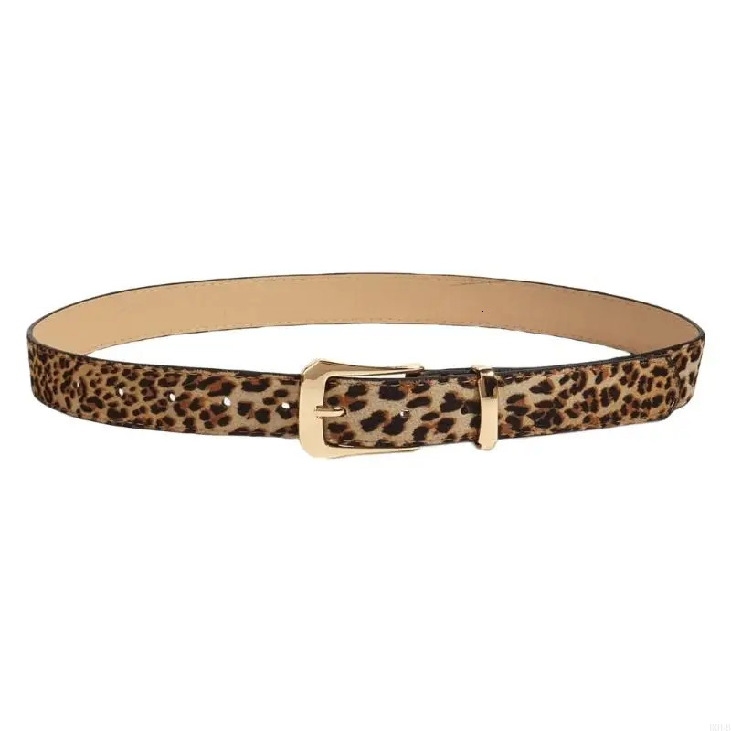 Unique Waist Belt Leopard Print Chain for Cowboy Cowgirl Stylish Buckle Retro Waistband Waist Chain Belt 250617