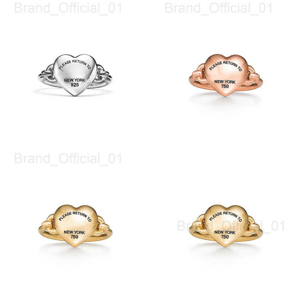 Band Rings Love Ring Precision Peach Heart Ring Womens Versatile Fashion Jewelry H25329 SJ2S