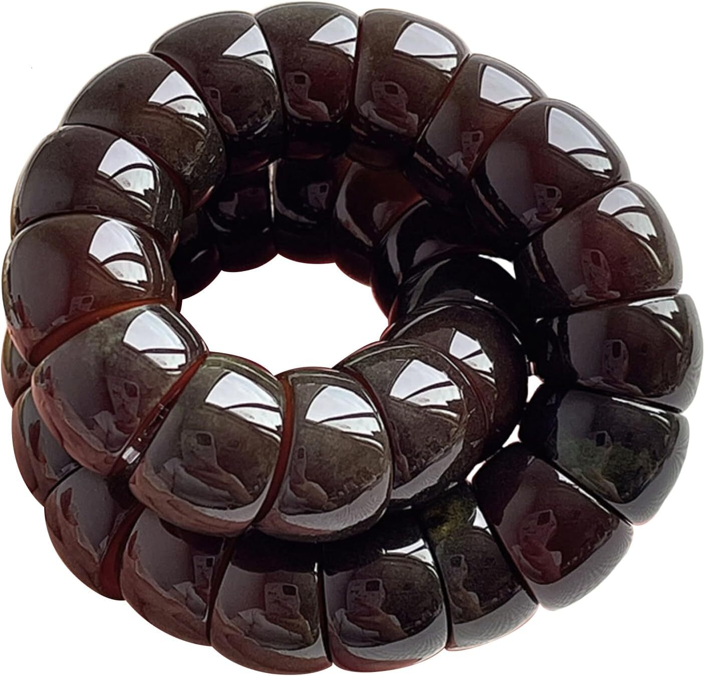 Natural Bodhi Seeds Beaded Bracelets Zen Fidget Stretch Bracelet Alleviate Anxiety Stress Protection Healing Bodhi Bracelet with Gift Box for Women Me
