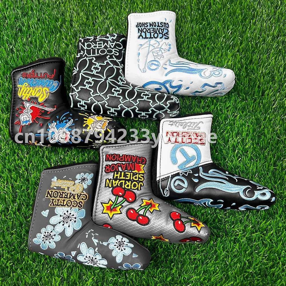 Quirky Junk Yard Golf Headcover - Limited Mouse Snowman Blade Putter Protector Waterproof PU Leather Y250620