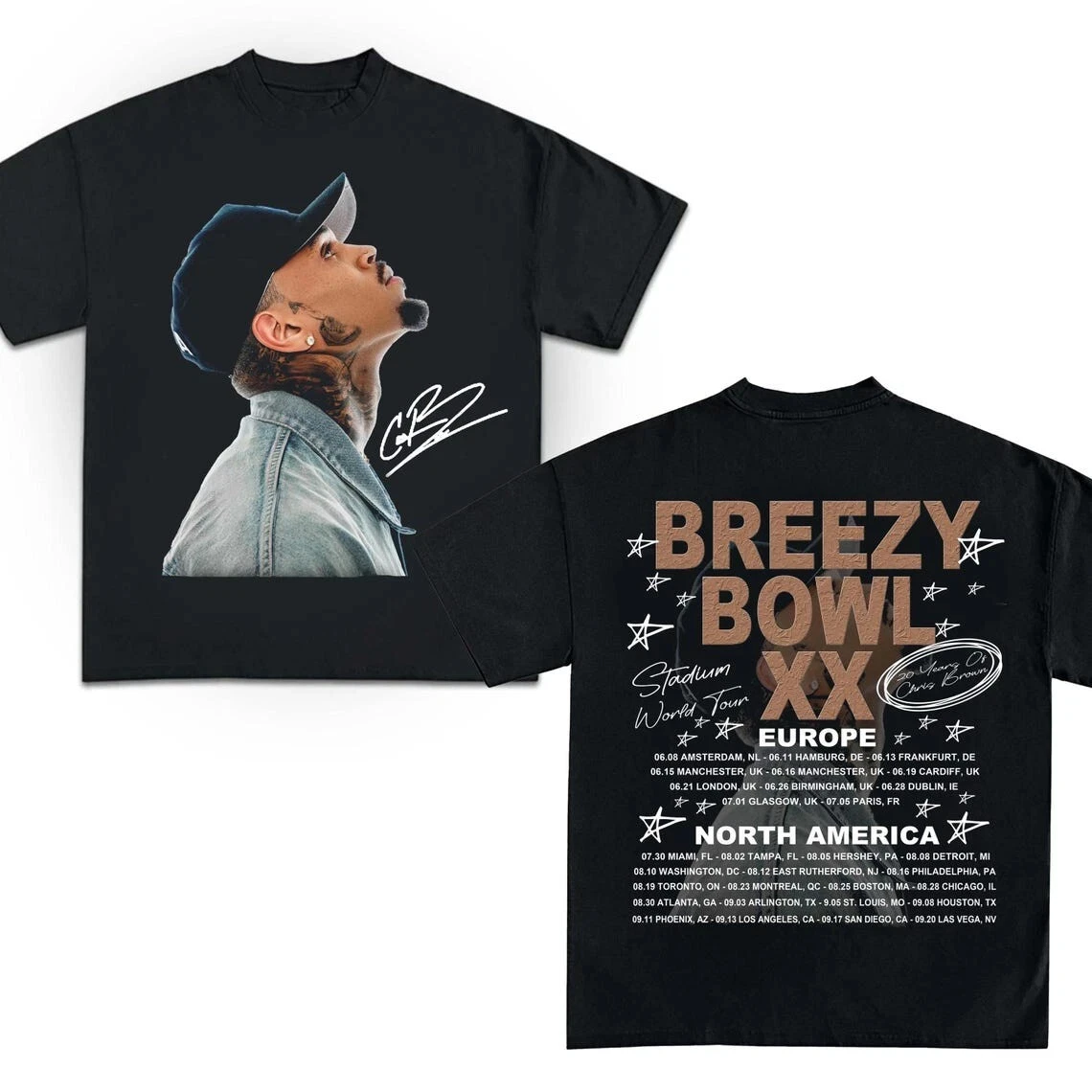 'Tee Time with Breezy': Comfort-Fit Coed Tee Designed for Upcoming Chris Brown World Tours