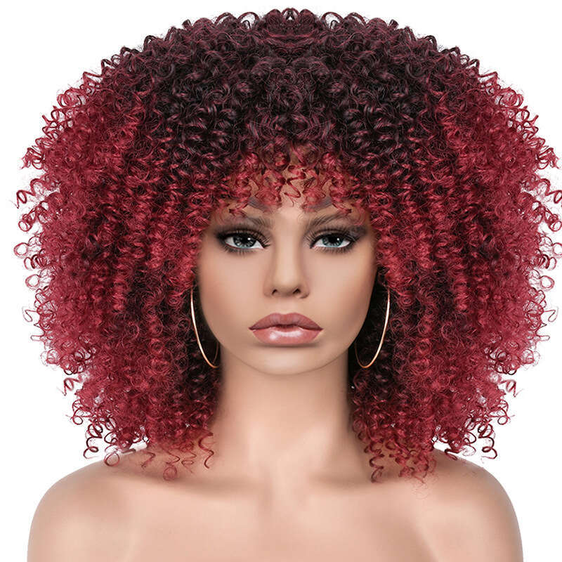 New Short For Women, Small Curly Hair, Explosive Wig, Wigs Rose Net Synthetic Fiber Wig