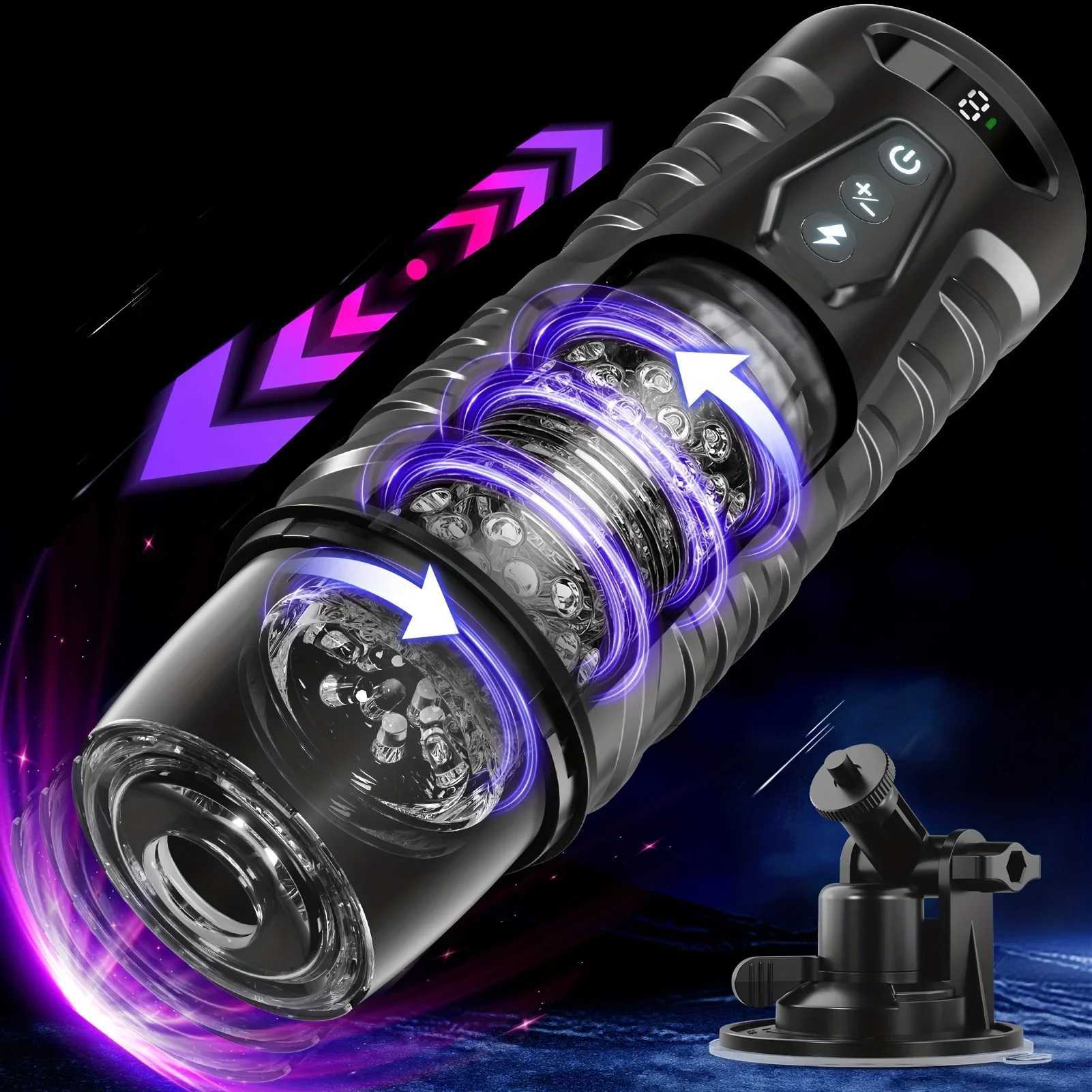 Automatic Male Masturbator Sex Toys for Men Adult Toy Male Sex Toys Hands Free Pocket Pussy Sex Machine Suction Electric Penis W250621