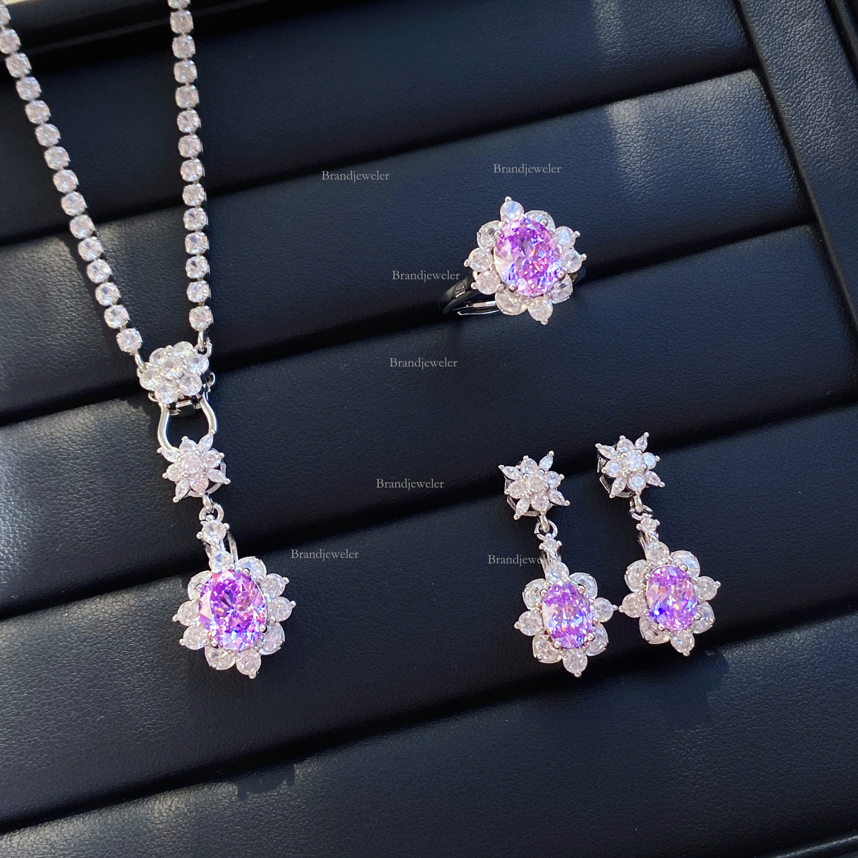 Purple Kunzite Starry Free Delivery Sky Cut Comparable To Ice Flower Full Diamond Open Ring Designer Necklace 2025 New Model For Women Elegant Pendant
