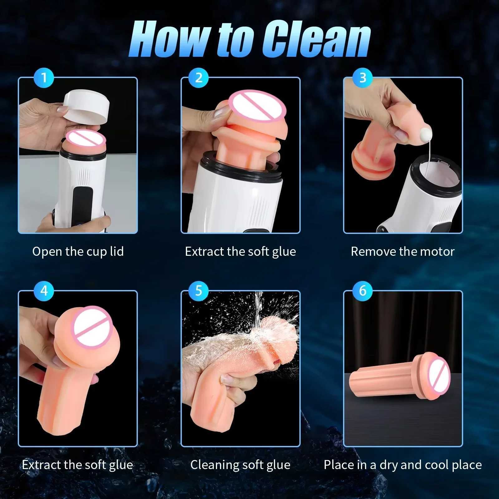 KUSHOR Automatic Sucking Male Masturbators Blowjob Machine Masturbation Cup Pocket Pussy Penis Pump Adult Sex Toys for Men 8 W250621