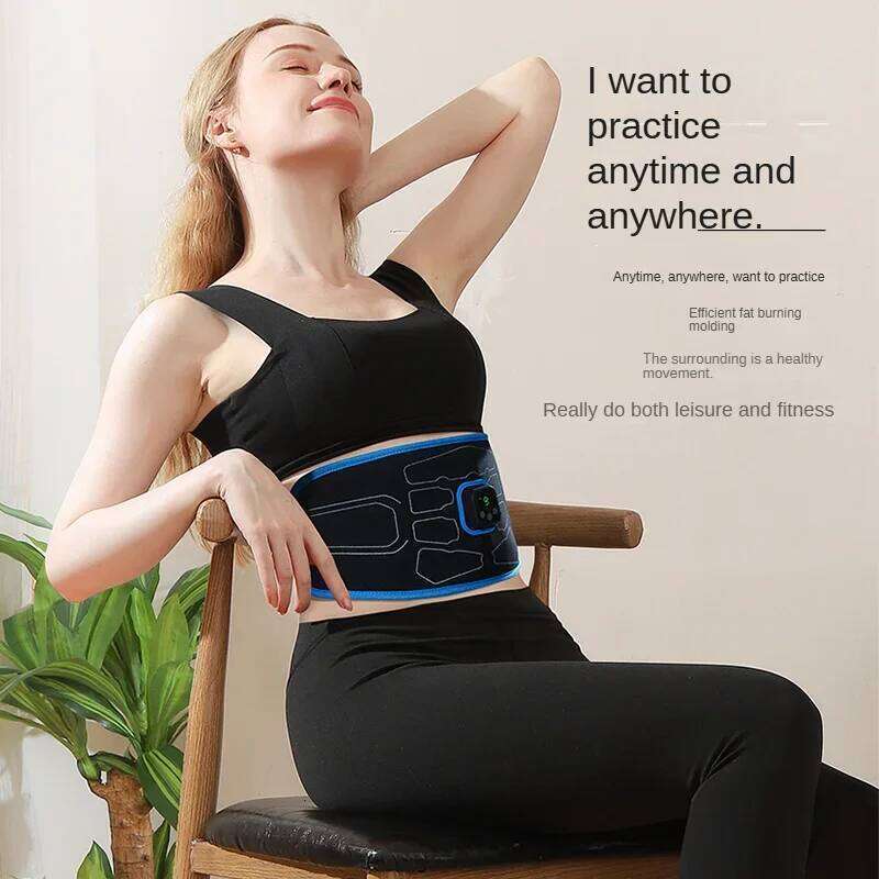 EMS Abdominal Toning Belt Electric Stimulation Muscle Toner Waist Trainer Slimming Belts Fiess Workout Equiment