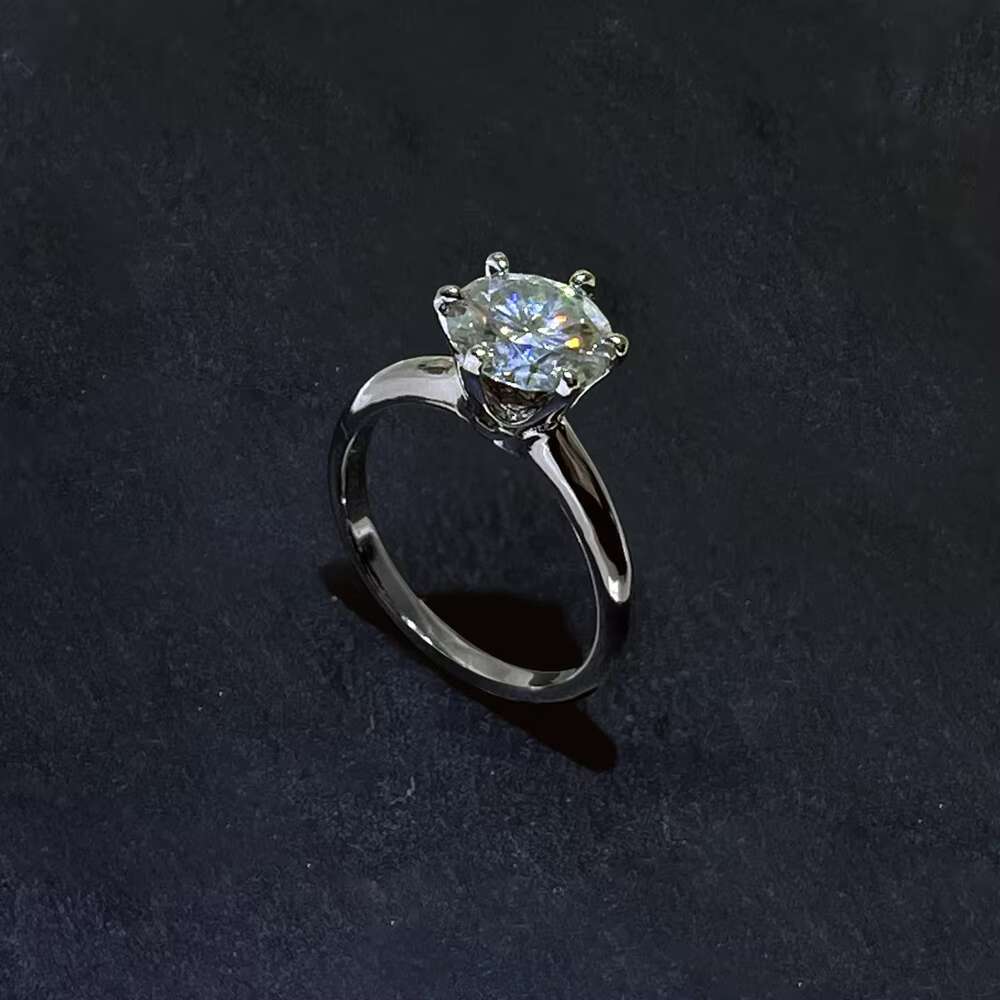 Moissanite Wedding Ring for Women - 14K 18K