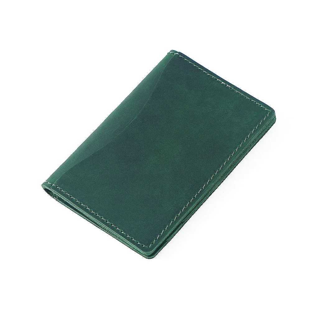 Genuine Leather Credit ID Card Holder Vintage Business Cards Storage Bag Unisex Wallet Coins Case Pocket Z250621