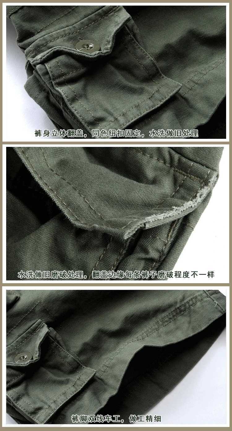 2025 New Fashion Vintage Men Shorts Style Army Camouflage Cargo Shorts with Belt W250621