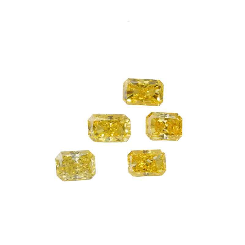 Gems IGI Lab Grown Diamond Fancy Cutting 1CT Vs1 Fancy Vivid Yellow 3mm Lab Grown Diamond