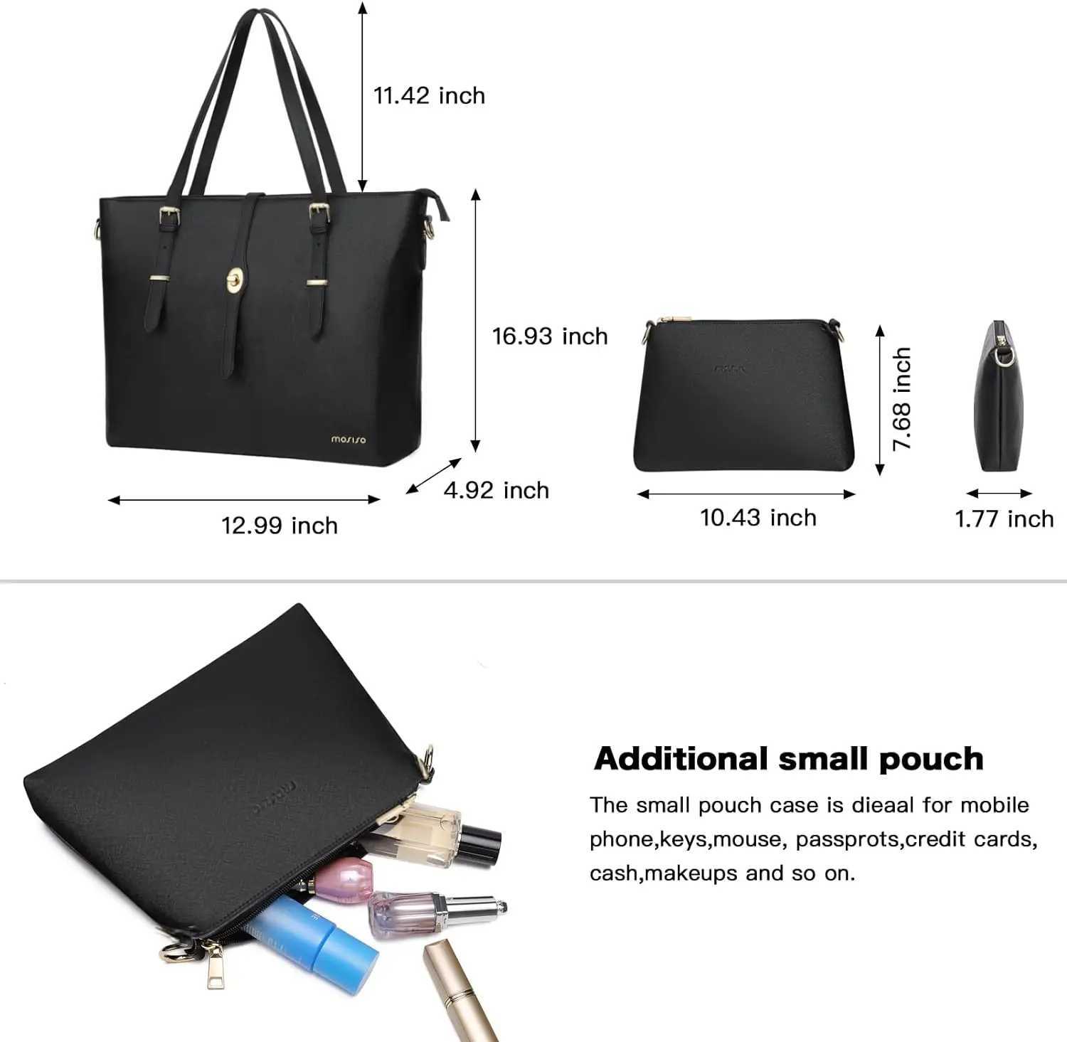Laptop Tote Bag for MacBook Pro 16 inch 2024-2019 M2 A2780 M1 A2485 Pro/Max A2141 15 15.6 inch Notebook PU Leather Briefcase Z250621