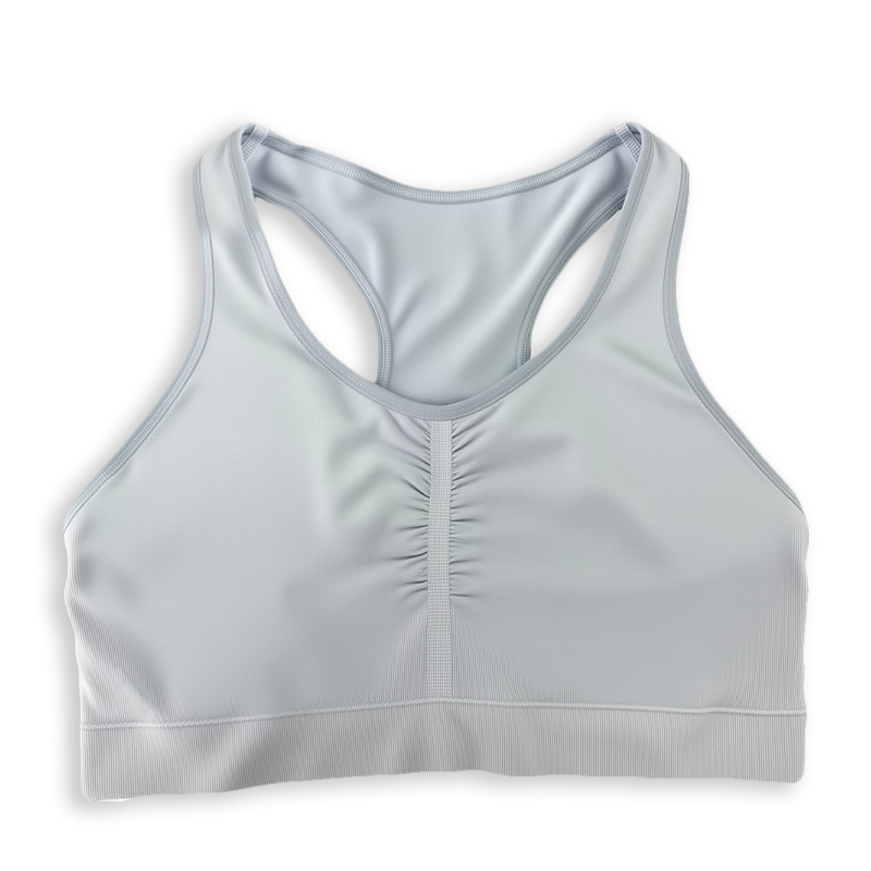light blue cross beautiful back sports bra as an inner layer casual daily back feeling fashionable