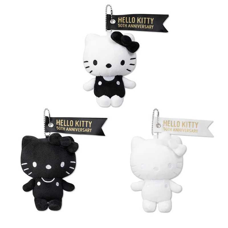 Sanrio Kawaii 50th Anniversary Series Hello Kitty Anime Peripherals Keychain Pendant Cute Fashion Girls Bag Pendant Doll Birthday Gifts w250612