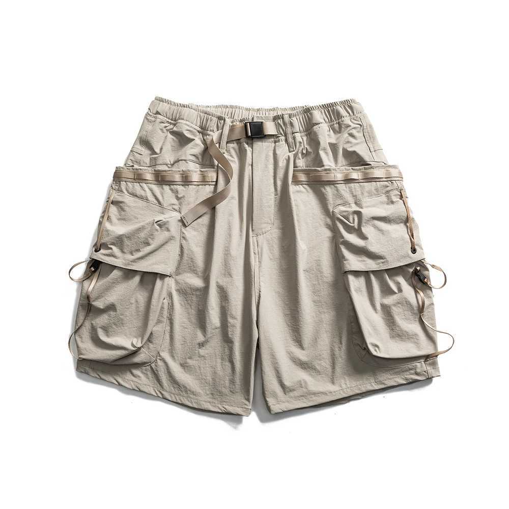 Mens Summer Multi Pocket Outdoor Loose Casual Function Cargo Shorts Cityboy Fashion Techwear Quick Dry Sports Shorts Short Pants W250621