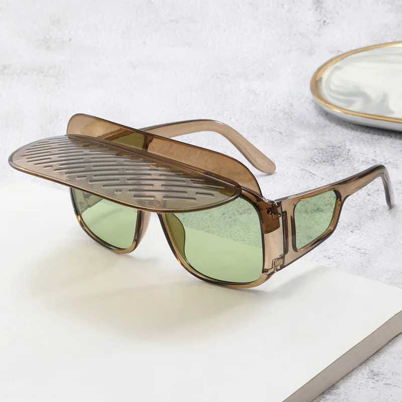 Polarized Sunglasses Multifunctional Anti Sunburn Sun Glasses with Sun Visor for Men Women Outdoor Camping Fishing Shades Eyewear W250621