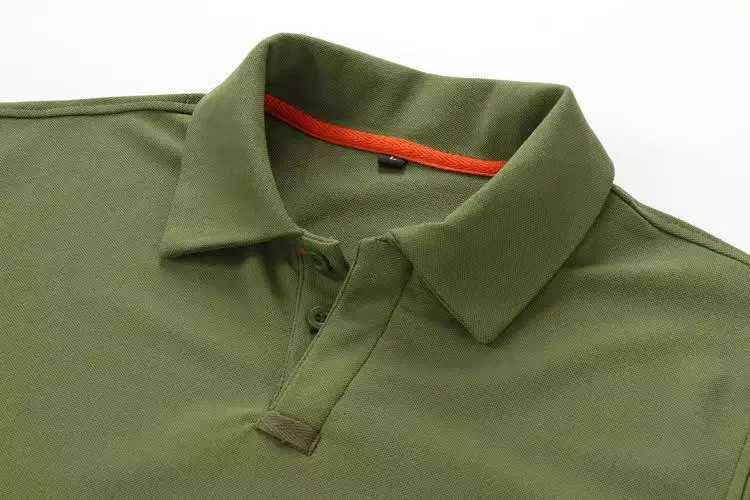 Men Summer Breathable T-shirts Quick Dry Tees Long Sleeve Pullover Lapel Hiking Camping Running Cycling Climbing Cargo Tees XJ250621