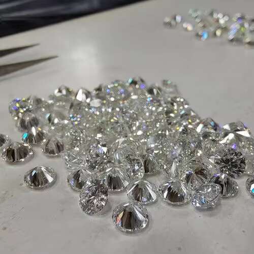 Factory Wholesale Melee Lab Diamond 2mm to 2.5mm Sparkle HPHT Loose Lab Grown Diamond
