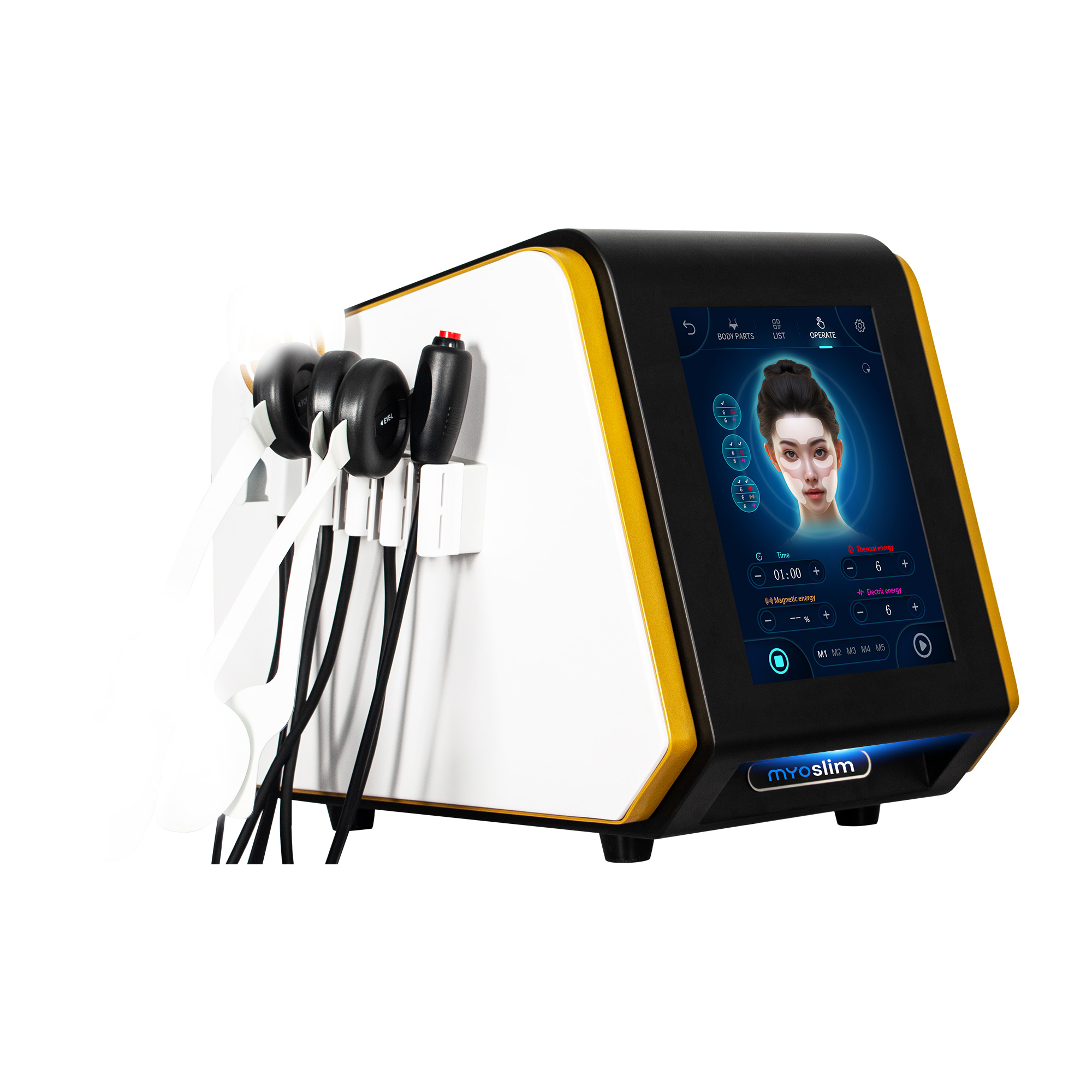 MYOSLIM Muscle Toning Skin Tightening Increase Muscle Ems Building Face Liftting Anti Ageing for Salon Machine Professional