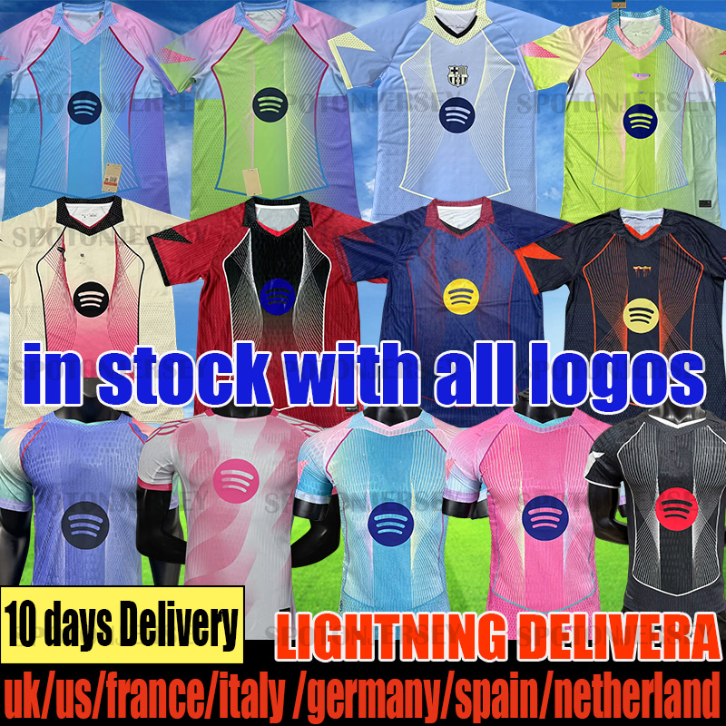 Barcalona Soccer Jersey 25 26 Pink Special Pre Match LAMINE YAMAL OLM barcelone soccer jersey GAVI camiseta de futbol PEDRI barcalona football shirt kids coldplay