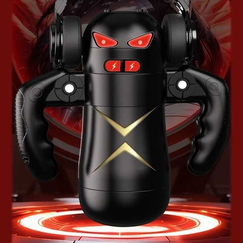 Electric Handle Airplane Cup Full-Automatic Vibration Sound Clip Suction Masturbation Device for Men Adult Sex Toy W250621