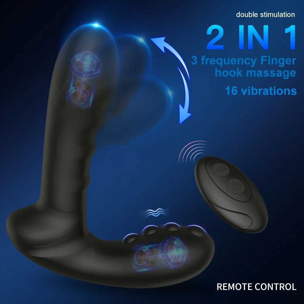 Male Anal Vibrator Wiggle Prostate Massager For Men Wireless Remote Butt Plug Vibrating Anus Masturbator Sex Toys For Couples W250621