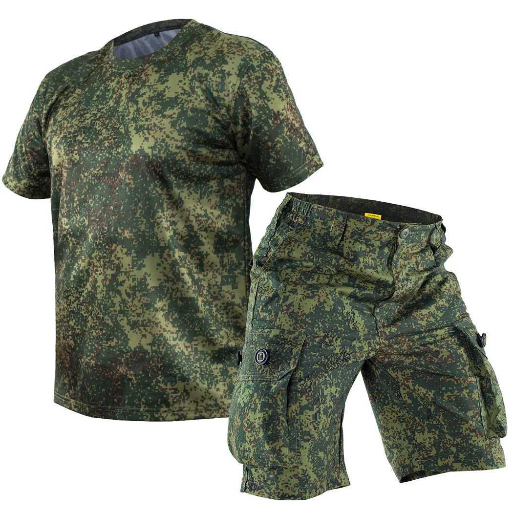 MEGE 2023 New Camouflage Casual Shorts Men Tactical Camo Cargo Short Pants Gym Running Hiking Short Sets Streetwear W250621