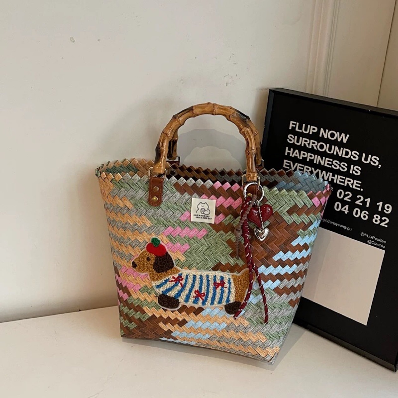 Free shipping designer Bag Straw Woven Bag Vintage Shoulder Bag Woven Bag Basket Bag Rattan Woven New Handbag Commuter Bag Tote Bag