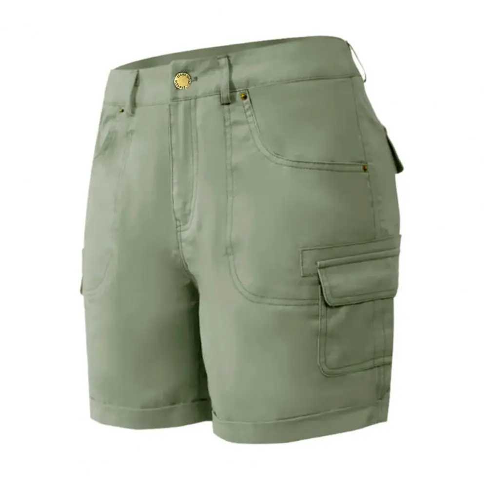 Travel-friendly Women Shorts Stylish Womens Cargo Shorts for Summer Hiking Travel with Pockets High Waisted Outdoor for Golf W250621