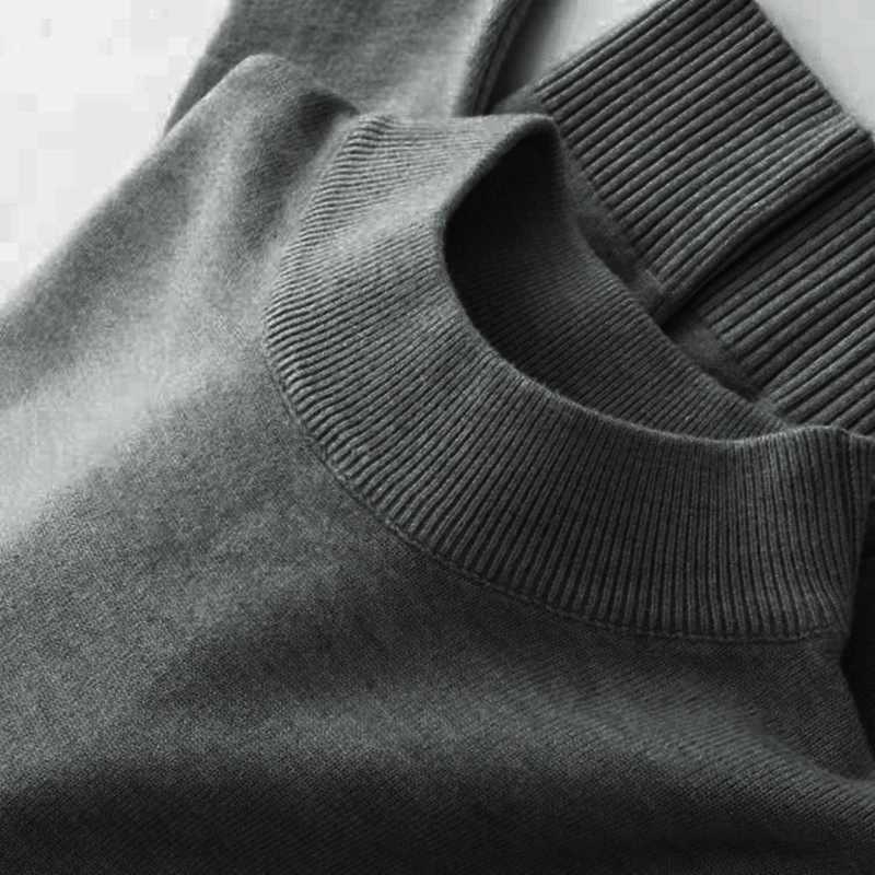 Mens Mock Turtleneck Sweater Mens Knitting Pullovers Rollneck Sweater Winter Warm Men Jumper Slim Fit Casual Streetwear Z250621