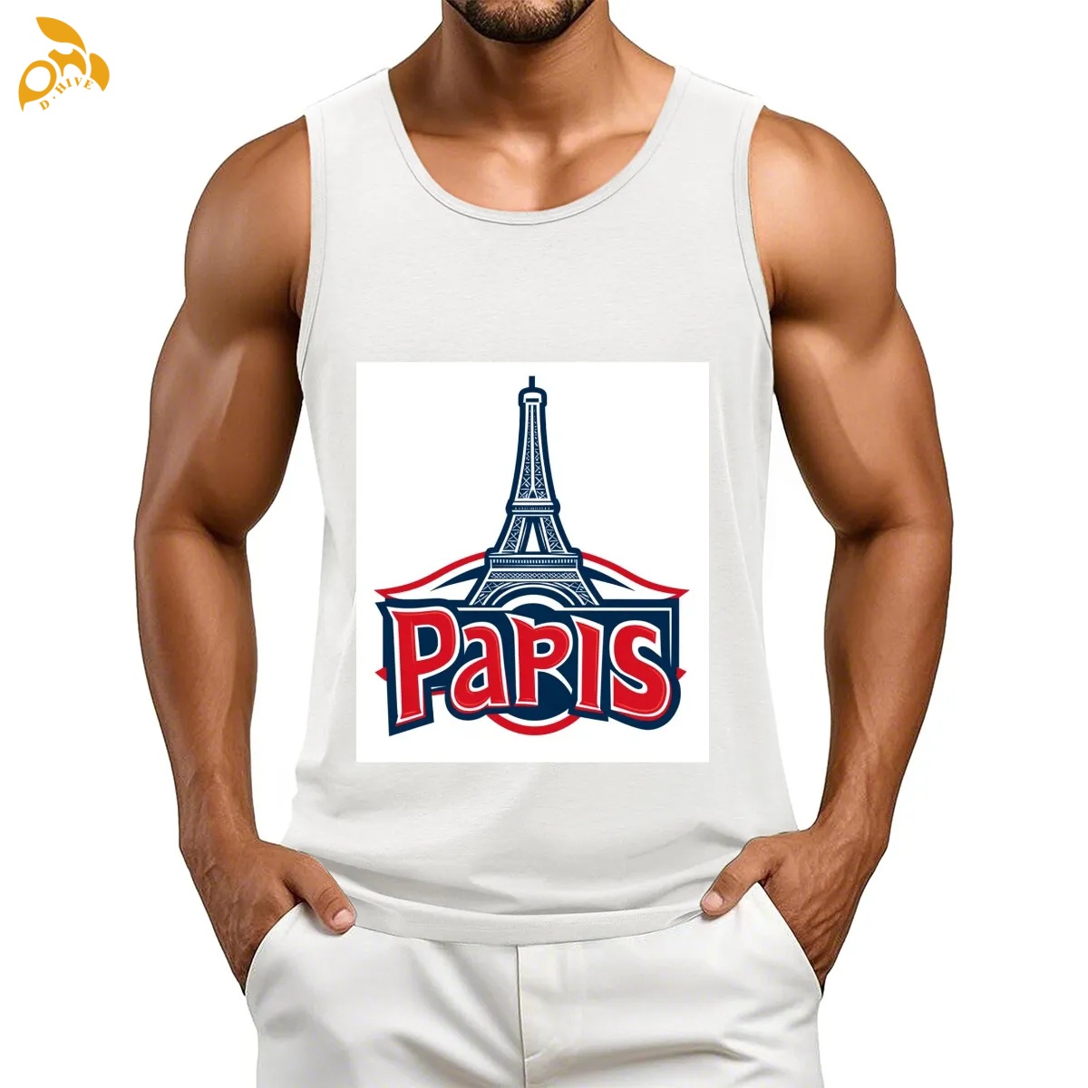 free shipping of customized super Trendy American men's polyester vest with exquisite patterns from US