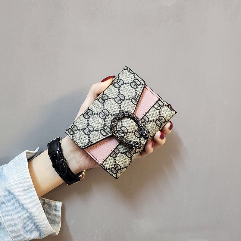 Free Shipping Designer Bag New Women's Wallet Korean Style Short Women's Student 70% Off Coin Purse Fashion Mini Wallet Luxury Bag Multi-car