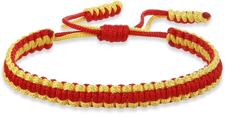Tibetan Buddhist Bracelets for Women Men Handmade Braided Rope String Lucky Protection Wristbands Prayer Family Couple Jewelry