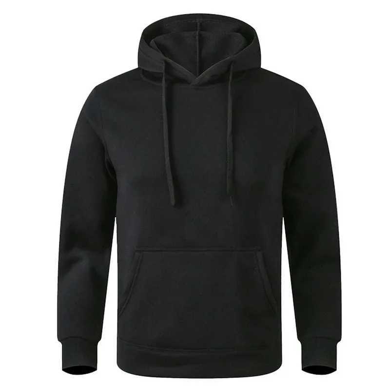 Mens and Womens Warm Sweatshirt Casual Solid Color Streetwear Pullovers Sport Fitness Pocket Hoodies Multi ColorXJ250621