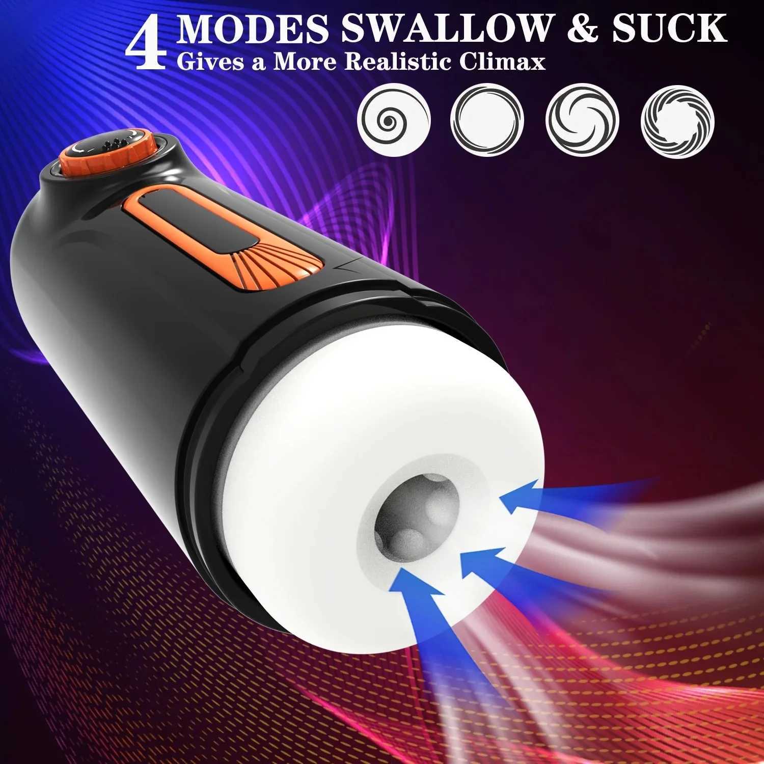 Automatic Thrusting Sucking Blowjob Cup Male Masturbator Real Tight Vaginal Heating Adult Sex Toy Climax Masturbator for Men W250621