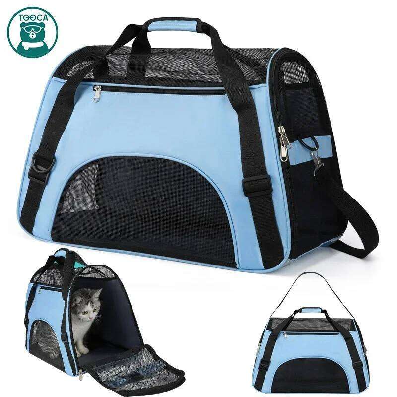 Designer Bag Cat Portable Dog Mesh Breathable Carrier Bags For Small Dogs Foldable Cats Travel Pet Bag Handbag