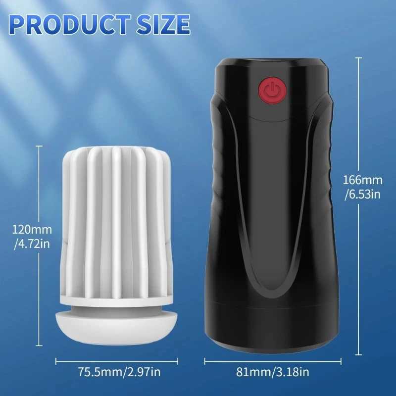 Automatic Telescopic Vibration Male Masturbator Blowjob Sucking Machine Penis Massager Masturbation Cup Adult Sex Toys for Men W250621