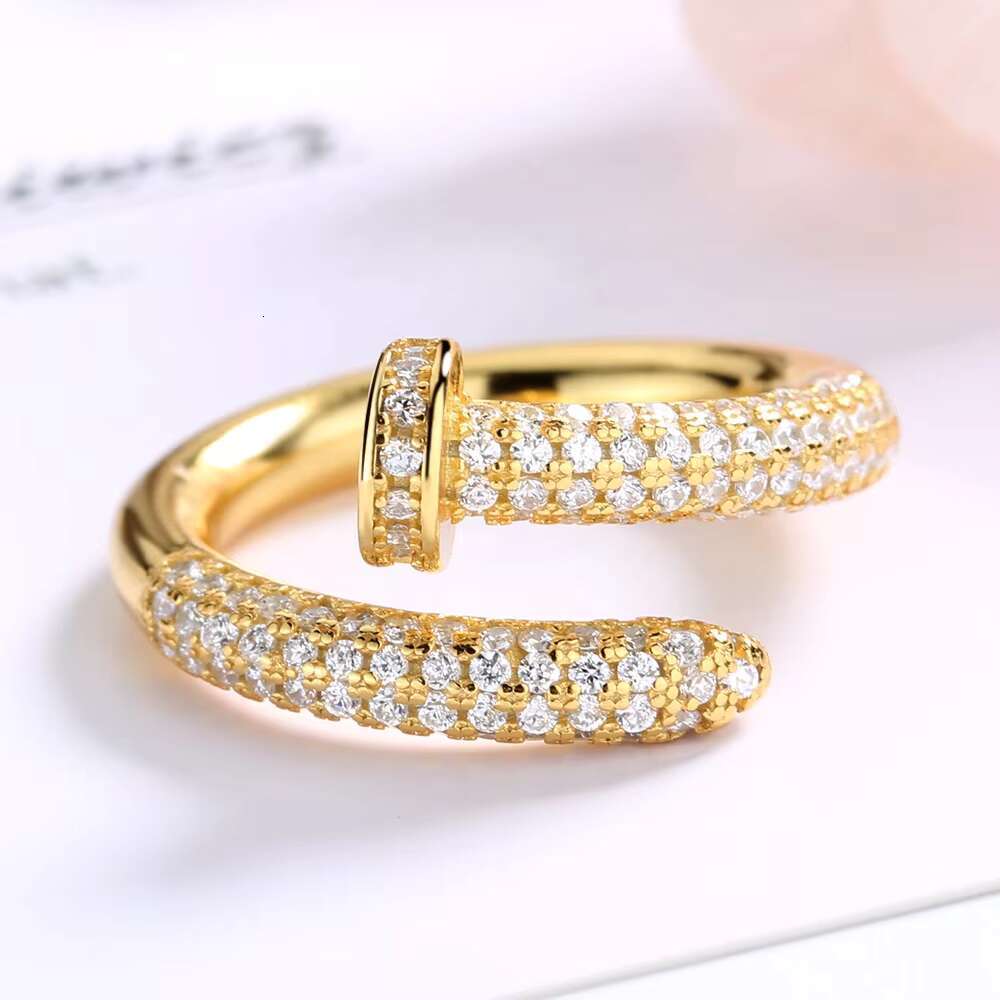Fine Jewelry Rhodium Plated S925 Silver Big Cuban Ring