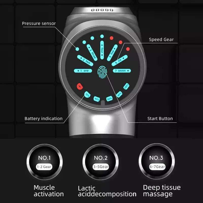 Professional Fascia 4800Mah Deep Tissue Percussion Vibrat Massage Gun Fiess Back And Neck Muscle Relaxation Massager