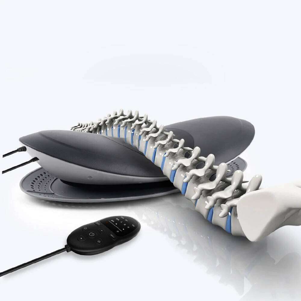 Electric Traction Device Waist Massager With Heat Lumbar Spine Fatigue Relief Back Stretcher For Sciatica Pain