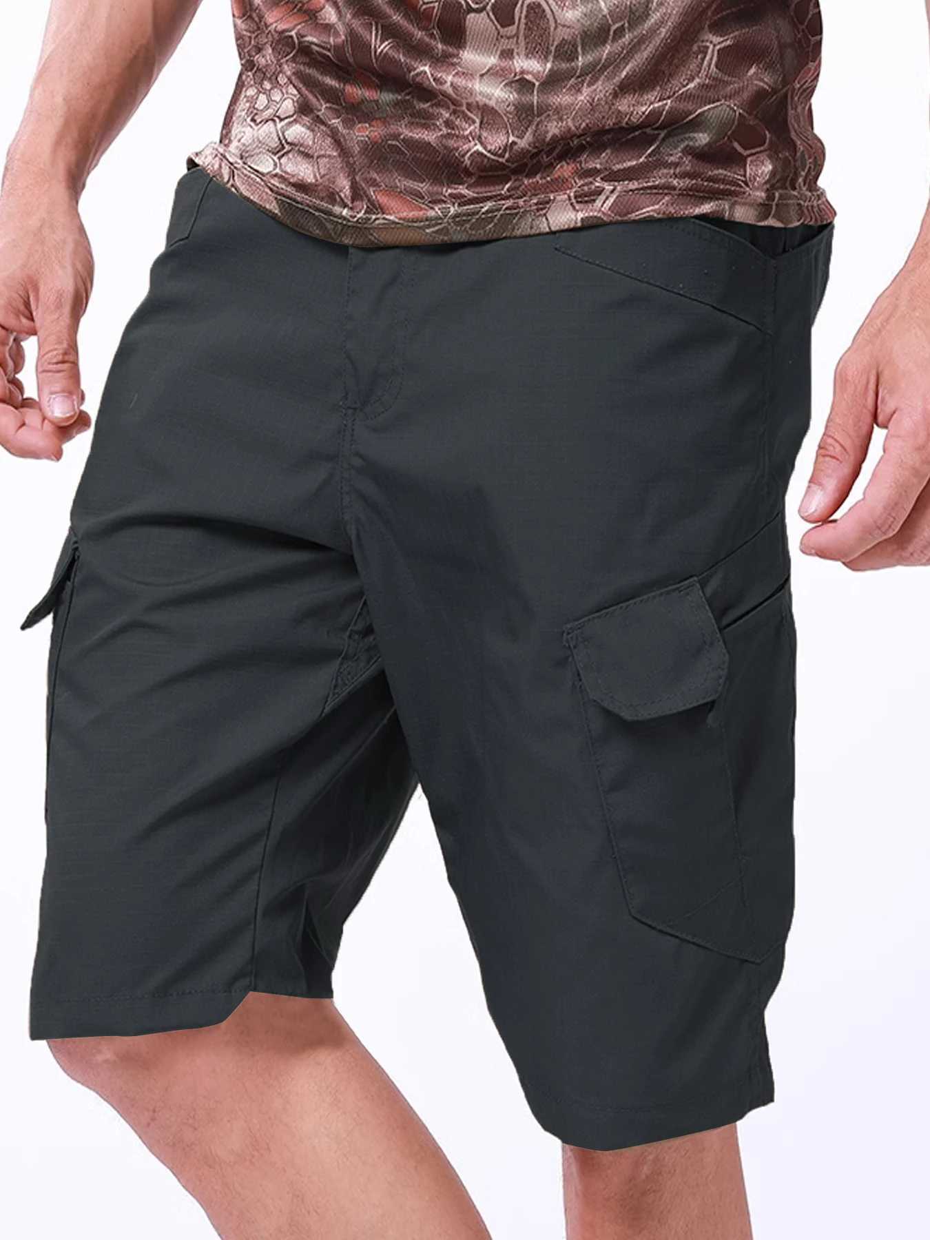 Shorts Men Urban Military Waterproof Cargo Tactical Shorts Male Outdoor Camo Breathable Quick Dry Pants Summer Casual Shorts W250621