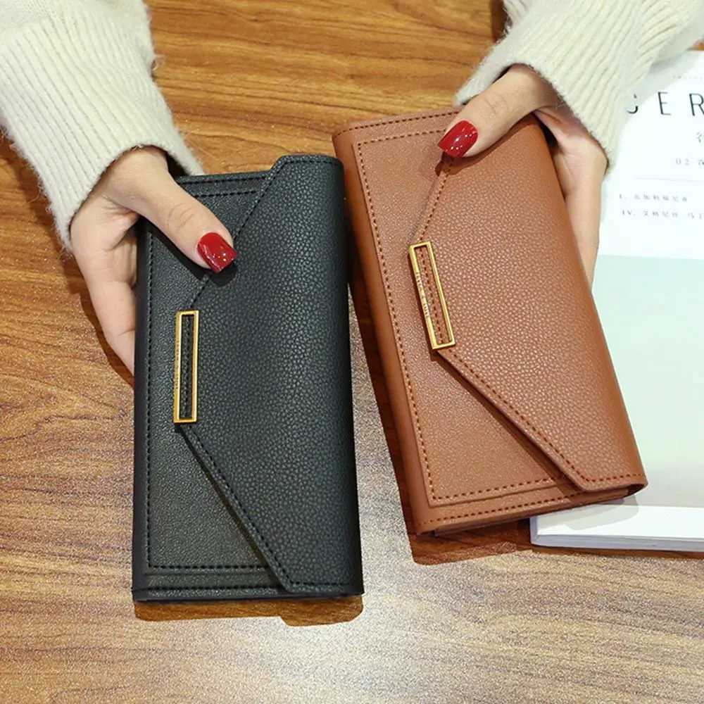 5 Colors Long Wallets For Women Fashion PU Leather Hasp Wallet Lady Money Bag Purse Clutch Phone Pocket Z250621