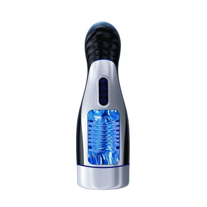 Masturbation Cup Automatic Suction Vibration Can Be Warmed and Voice Interactive Male Vaginal Sex Toys Adult Products W250621
