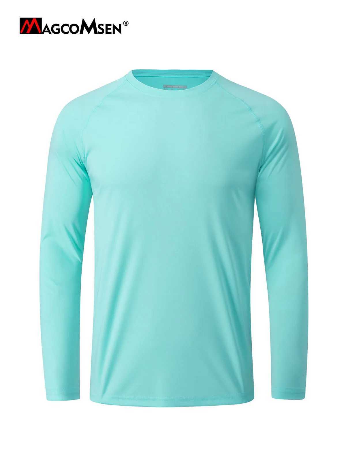 MAGCOMSEN Mens Sun Protection T-shirt Summer UPF 50+ Long Sleeve Tee Quick Dry Athletic Performance T-shirt Workout Rash GuardXJ250621