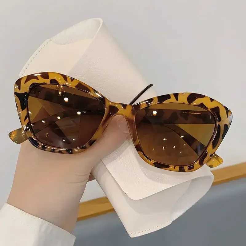 Retro Vintage Cat Eye Sunglasses Multicolor Leopard Print Cateye Sunglasses Goggle Womens Summer Sunscreen Sunglasses W250621