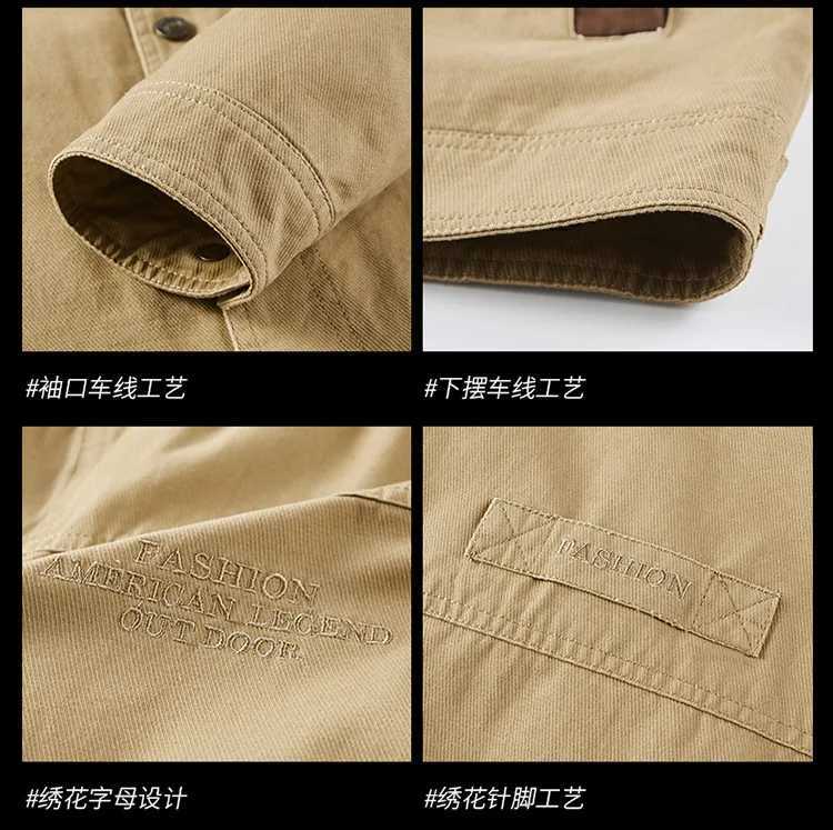 Spring Autumn Jacket Men Cotton Windbreaker Bomber Coat Military Mens Tactics Jackets Man Cargo Casual Jacket Mens Clothes New XJ250621