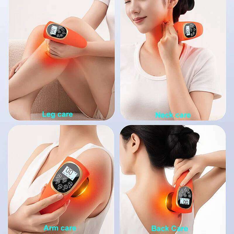 Electric Scraping And Massager Electronic Muscle Stimulation Hine With Pulse Glove Strong Suction Force Cupping
