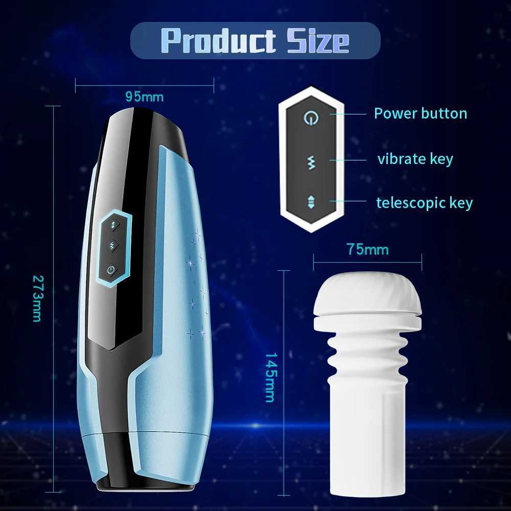 Masturbation Cup Sex Toys Male Deep Licking Glans Training Blowjob Pocket Pussy Multiple Modes Vacuum Pussys for Men Penis Pump W250621
