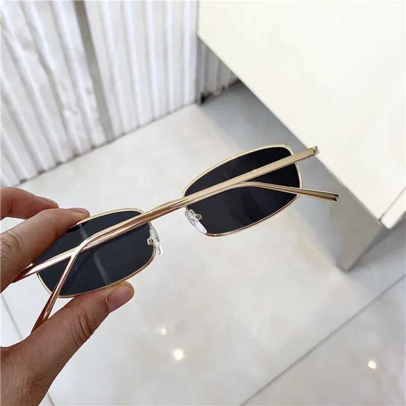 New Mens Oval Small Metal Sunglasses Fashion Women Outdoor Street Photo Sun Glasses Sunshading UV Protection Eyewear W250621