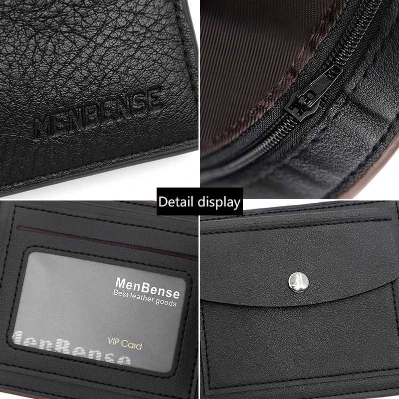 Slim Men Wallets New Short Zipper Card Holder Photo Holder Male Purse Simple Coin Pocket High Quality PU Leather Mens Wallet Z250621